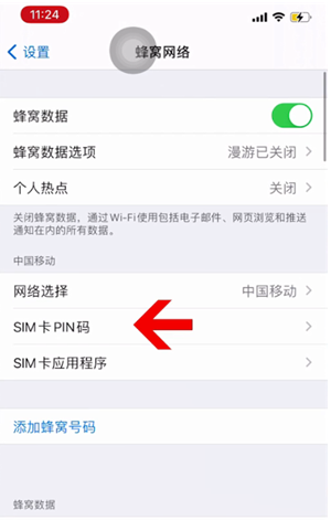 东坡苹果14维修网分享如何给iPhone14的SIM卡设置密码 